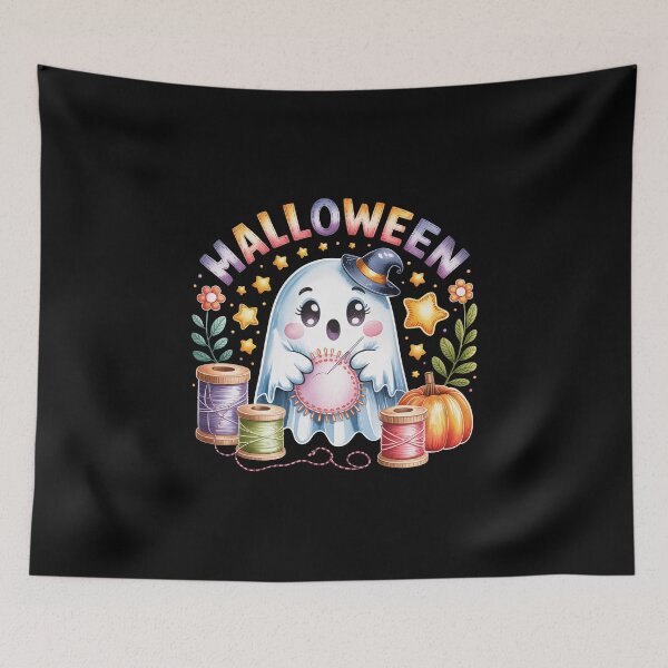 Item preview, Ghost Sewing Halloween Charm designed and sold by jkrphoto.