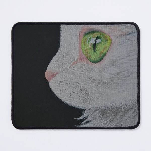 Item preview, Rainbow Cat Memory – Green-Eyed Feline Portrait designed and sold by Stefiivn.