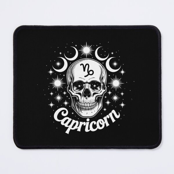 Item preview, capricorn Skull with Celestial Elements designed and sold by jkrphoto.