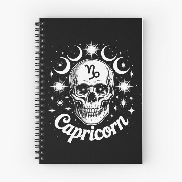 Item preview, capricorn Skull with Celestial Elements designed and sold by jkrphoto.