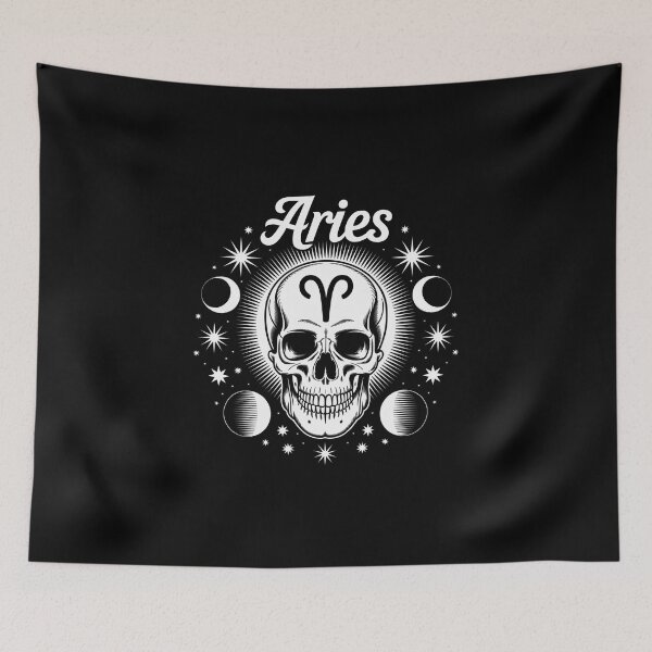 Item preview, Aries Skull with Celestial Elements designed and sold by jkrphoto.