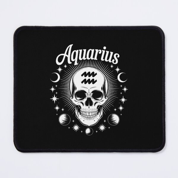 Item preview, Aquarius Skull with Celestial Elements designed and sold by jkrphoto.
