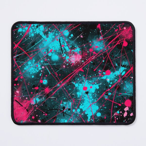 Item preview, Neon Chaos – Abstract Paint Splash Art designed and sold by Ruhrpott-Design.