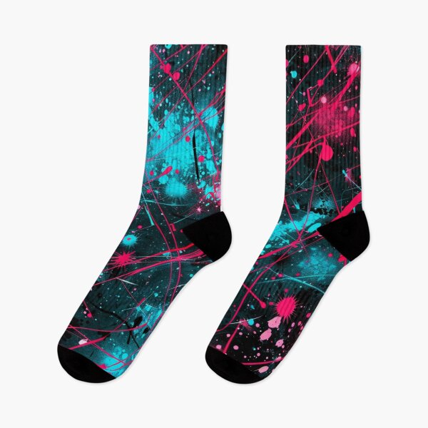 Item preview, Neon Chaos – Abstract Paint Splash Art designed and sold by Ruhrpott-Design.