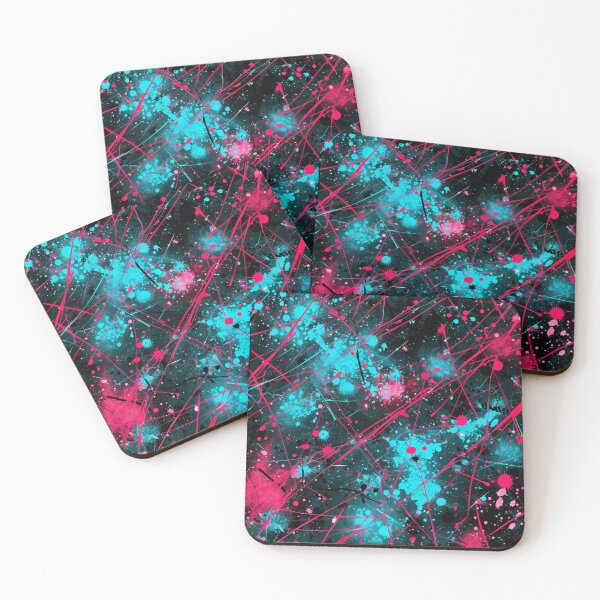 Item preview, Neon Chaos – Abstract Paint Splash Art designed and sold by Ruhrpott-Design.