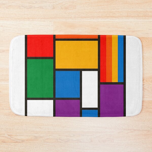 Item preview, Mondrian Window with Rainbow Flag designed and sold by JETSETPRIDE.