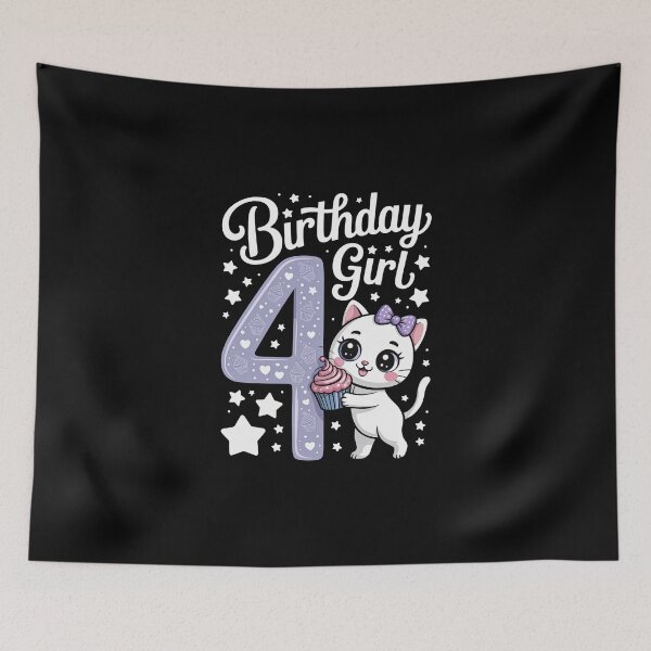 Item preview, Cute Fourth Birthday Celebration designed and sold by jkrphoto.