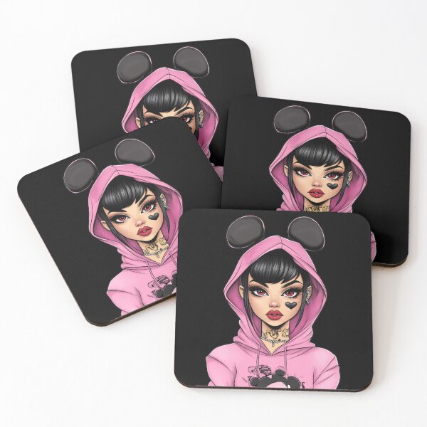 Item preview, Pink Hoodie Girl – E-Girl Aesthetic Portrait designed and sold by Ruhrpott-Design.