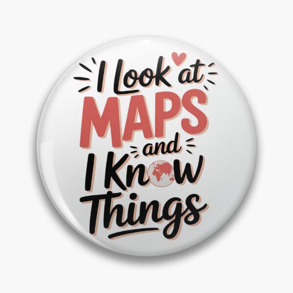 Item preview, I look at Maps and i know things Geography Teacher designed and sold by CraftyCuttable.