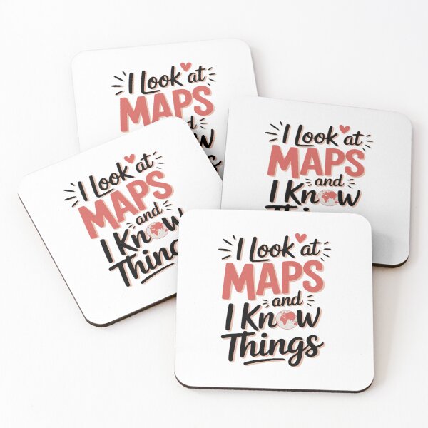 Item preview, I look at Maps and i know things Geography Teacher designed and sold by CraftyCuttable.
