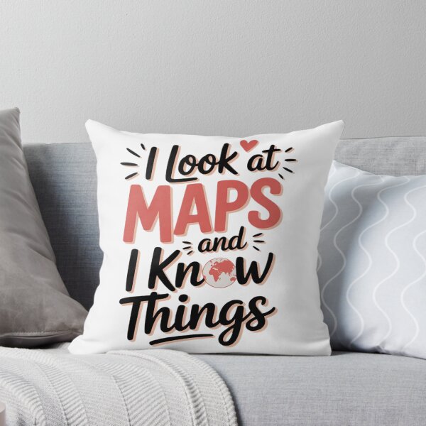 Item preview, I look at Maps and i know things Geography Teacher designed and sold by CraftyCuttable.