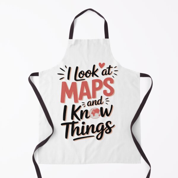 Item preview, I look at Maps and i know things Geography Teacher designed and sold by CraftyCuttable.