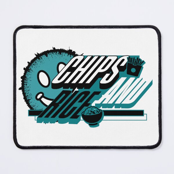 Item preview, Tonight We Will Be Having Chips And Rice Cyan Smiley designed and sold by 133DandC.