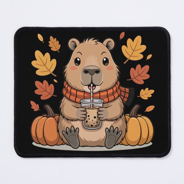 Item preview, autumn capybara designed and sold by jkrphoto.