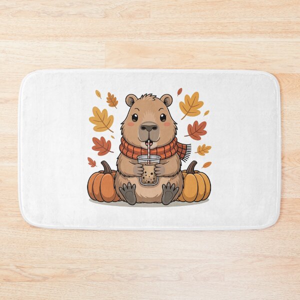 Item preview, autumn capybara  designed and sold by jkrphoto.