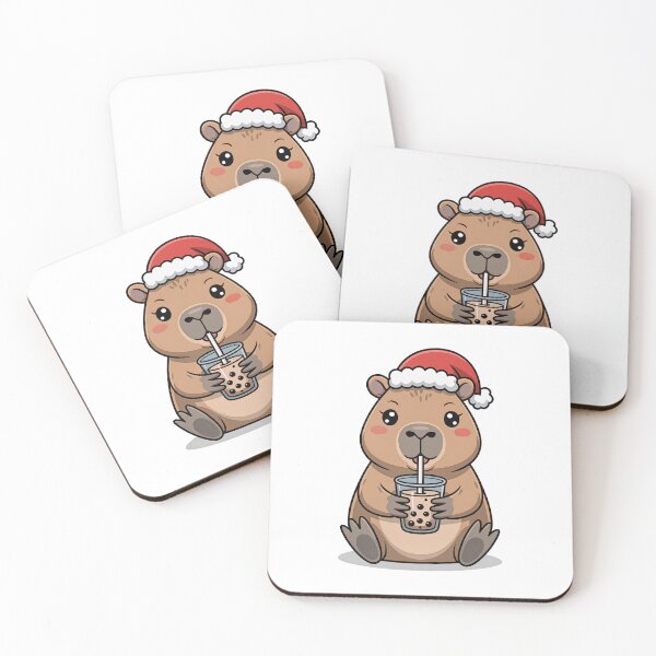 Item preview, christmas capybara designed and sold by jkrphoto.