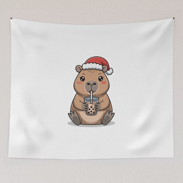Item preview, christmas capybara designed and sold by jkrphoto.