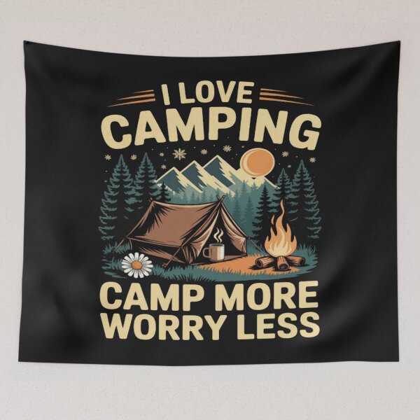 Item preview, I Love Camping Camp More, Worry Less Nature’s Peace designed and sold by CraftyCuttable.