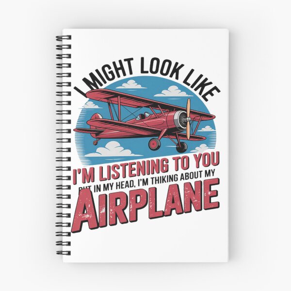 Item preview, I Might Look Like I'm Listening to You Airplane Aviation designed and sold by CraftyCuttable.
