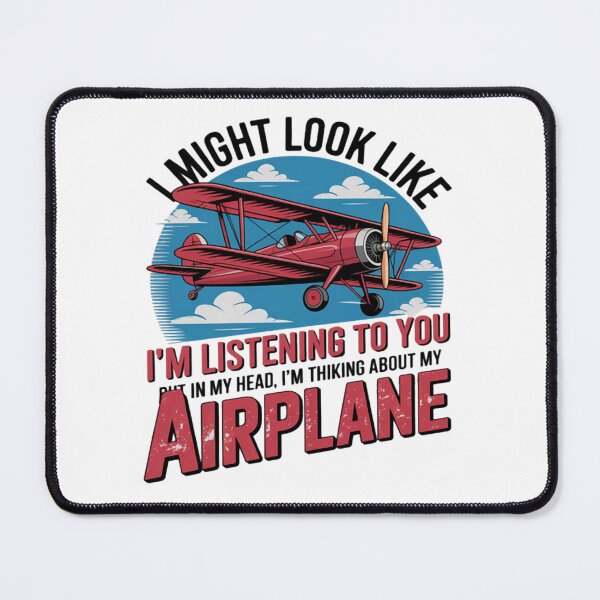 Item preview, I Might Look Like I'm Listening to You Airplane Aviation designed and sold by CraftyCuttable.