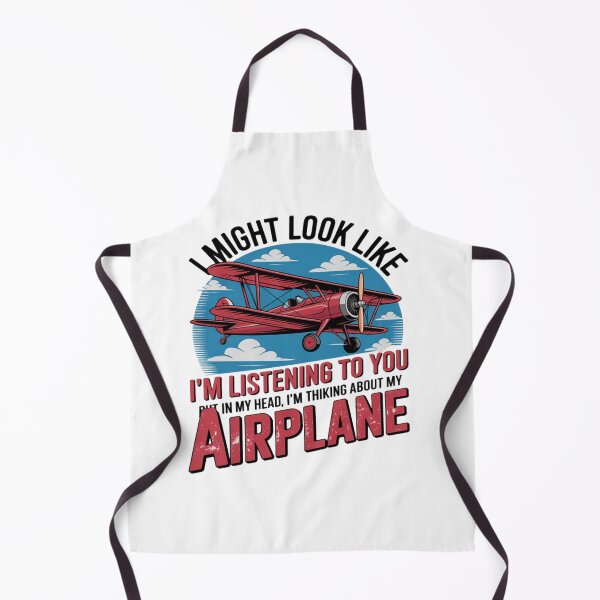 Item preview, I Might Look Like I'm Listening to You Airplane Aviation designed and sold by CraftyCuttable.