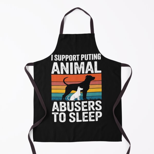 Item preview, I Support Putting Animal Abusers To Sleep designed and sold by CraftyCuttable.