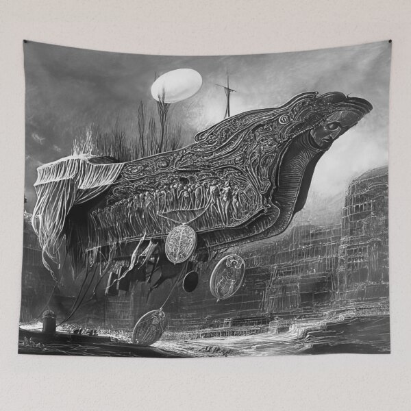 Item preview, Untitled The Watercraft By Zdzislaw Beksinski designed and sold by Paintetywordy.