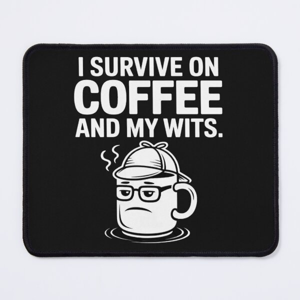 Item preview, I Survive on Coffee My Wits Detective Cup designed and sold by CraftyCuttable.
