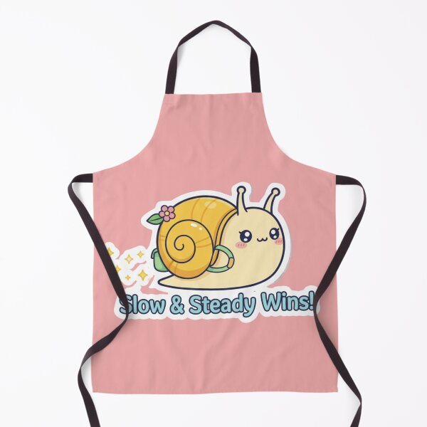 Item preview, Kawaii Snail Motivation Sticker Slow Steady Wins Rewards of Effort Treasures designed and sold by bvdesignart.
