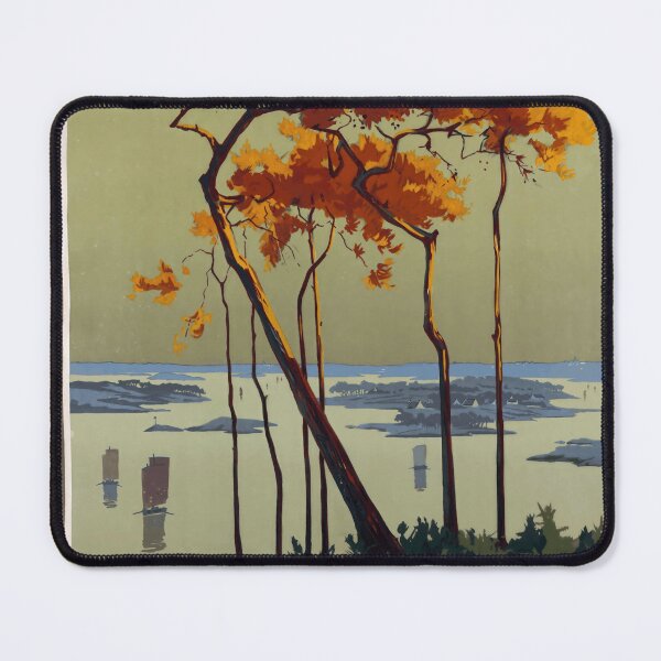 Item preview, Vintage Art Nouveau Travel Poster | Chemin de Fer de Paris à Orléans | Golfe du Morbihan | Coastal Railway Art designed and sold by artofuniverse.
