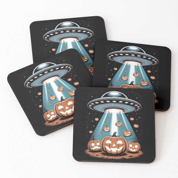 Item preview, Halloween UFO Pumpkin Spooky Funny Holiday designed and sold by VENOM0RIOT.