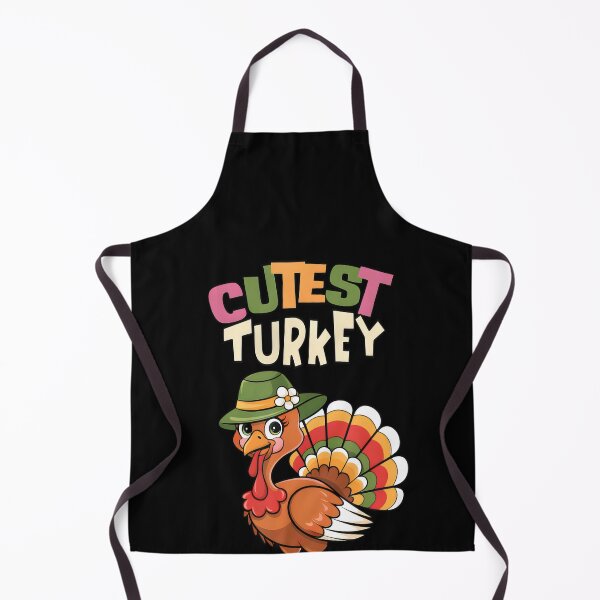 Item preview, Thanksgiving Cutest Turkey At Table Girls Kids Toddler Youth designed and sold by vespira-motion.