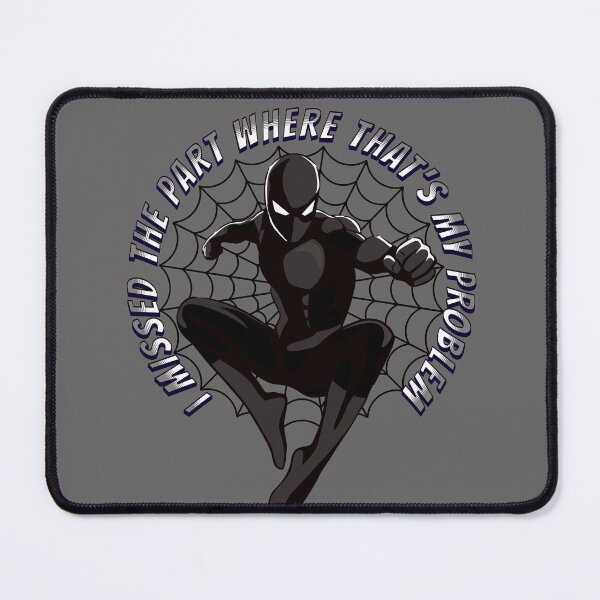 Item preview, Black Suit Spider Hero Comic Quote Design designed and sold by OLOstudio.