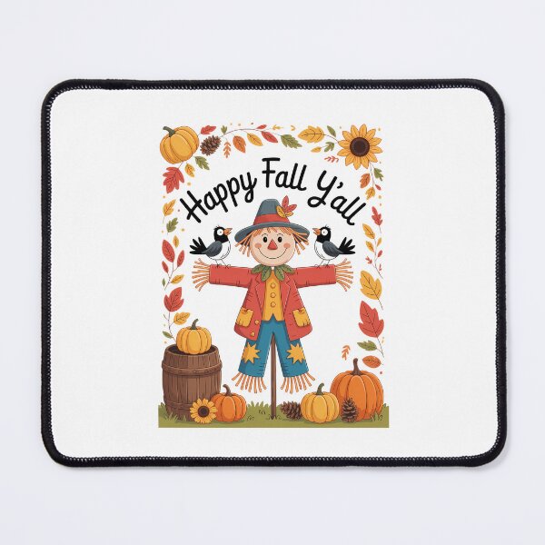 Item preview, Happy Fall Yall Scarecrow Pumpkin Thanksgiving Halloween designed and sold by VENOM0RIOT.