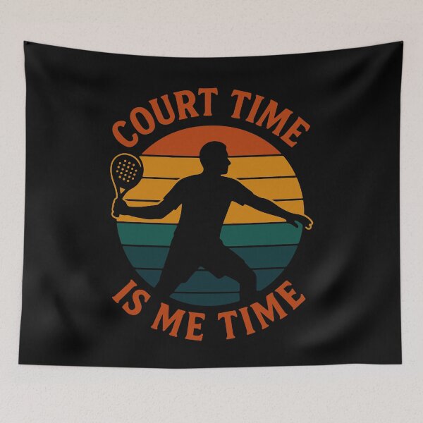 Item preview, Padel Court Time Is Me Time designed and sold by LuminOrb.