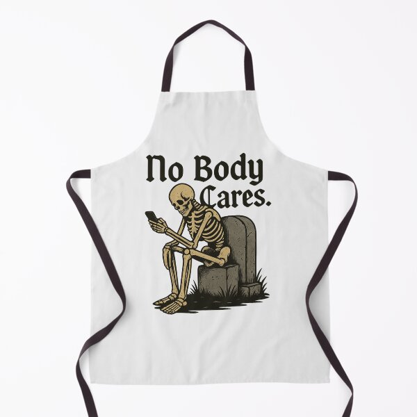Item preview, No Body Care | Sarcastic Skeleton Halloween Design designed and sold by Bratak.