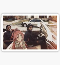 Pegatina Waifuz n the Hood feat Kyoko Sakura