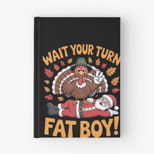 Item preview, Wait Your Turn Funny Thanksgiving Turkey Santa Christmas designed and sold by vespira-motion.