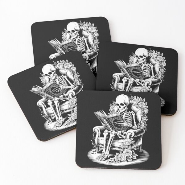 Item preview, Skeleton Book Floral Skull Halloween Teacher designed and sold by VENOM0RIOT.