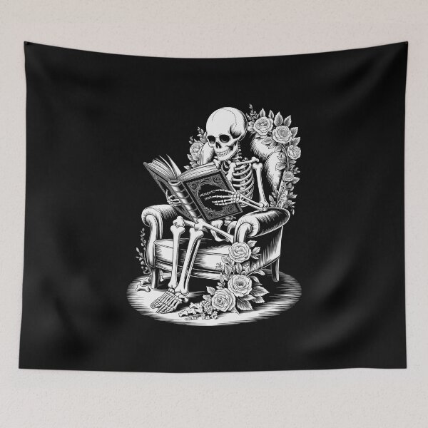 Item preview, Skeleton Book Floral Skull Halloween Teacher designed and sold by VENOM0RIOT.