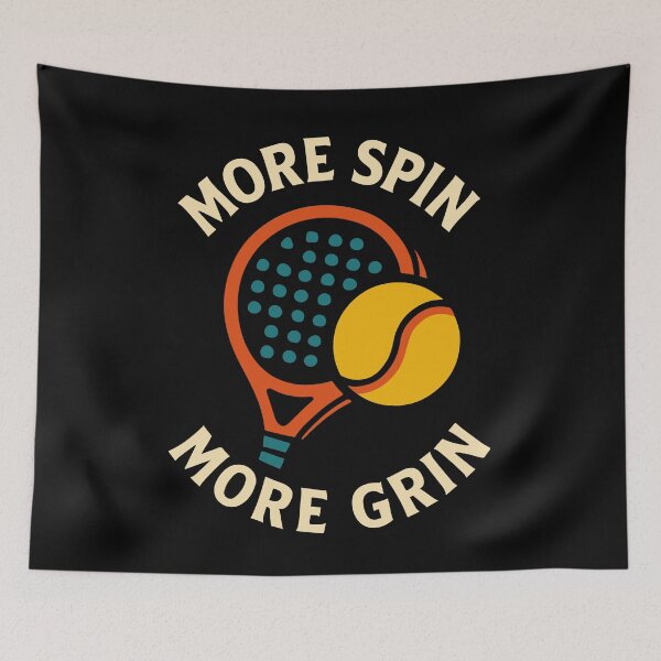 Item preview, More Spin More Grin Padel Tennis Paddle Fun designed and sold by LuminOrb.