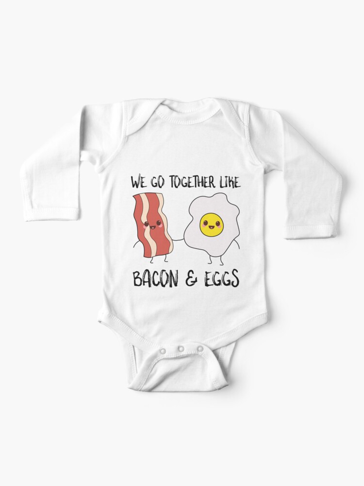 Bacon and outlet eggs baby pajamas