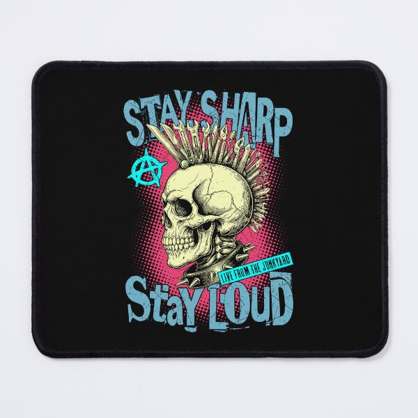 Item preview, Punk Rock Music Skull Stay Sharp Loud Funny Musician designed and sold by GrandeDuc.
