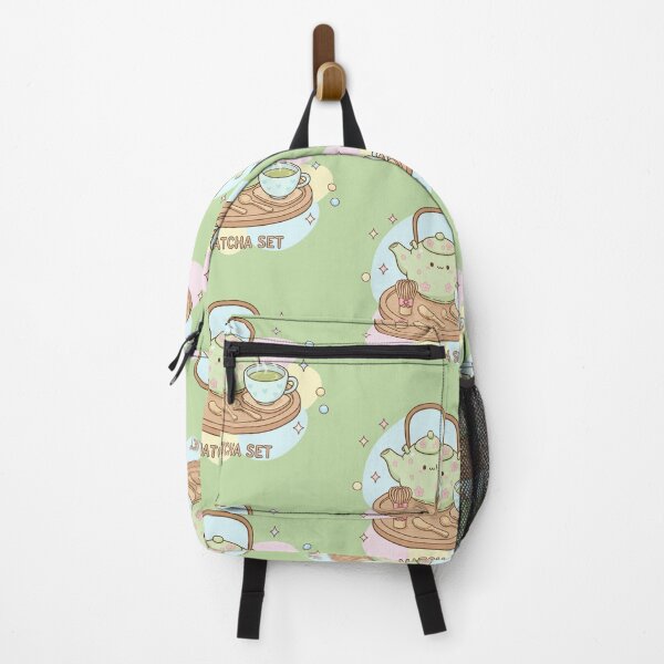 Item preview, Kawaii Matcha Tea Set – Cute Pastel Japanese Green Tea Illustration designed and sold by Tidarat-27.