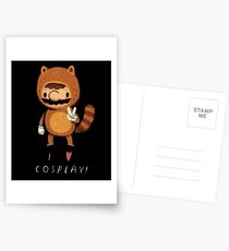 i love cosplay Postcards