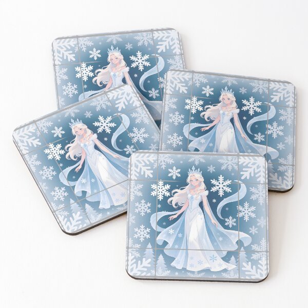 Item preview,  Snow Princess Clipart Seamless Pattern Art Print Sticker, clothes & Home Decor designed and sold by TheGaliyaStudio.