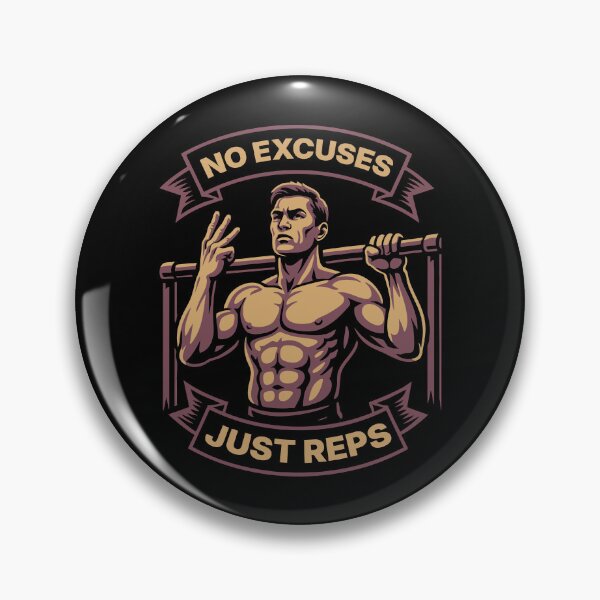Item preview, No Excuses Just Reps Calisthenics Gym Training designed and sold by LuminOrb.