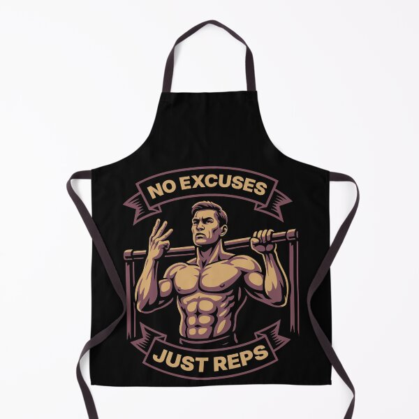 Item preview, No Excuses Just Reps Calisthenics Gym Training designed and sold by LuminOrb.