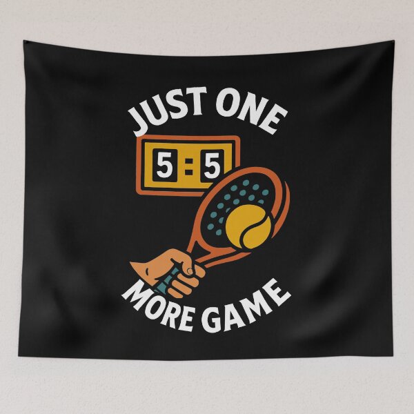 Item preview, Padel Just One More Game funny design designed and sold by LuminOrb.