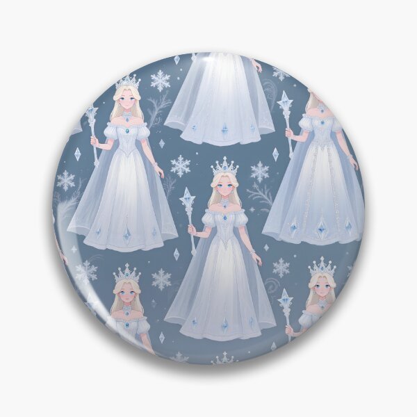 Item preview, Ice Queen Clipart Seamless Pattern Art Print Sticker, clothes & Home Decor designed and sold by TheGaliyaStudio.